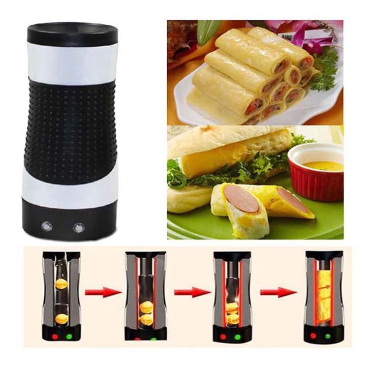 Máy chiên trứng làm trứng cuộn xúc xích gia đình 1 ống