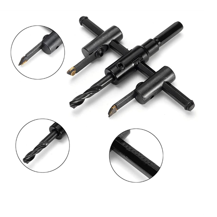 Mãi khoan khoét lỗ 30 - 200 mm chuyên khoét lỗ tròn gỗ, thạch cao