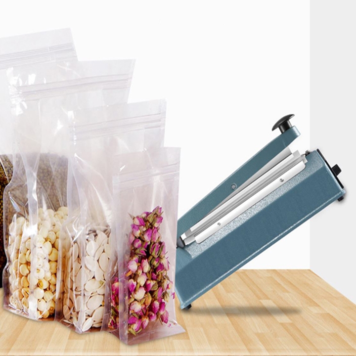 Máy dán túi dập tay vỏ thép PFS-200I hàn nhiệt nhanh, đa dạng loại túi