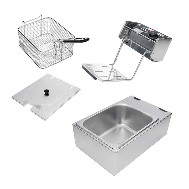 Nồi chiên dầu, bếp chiên nhúng điện SUNNY 2500W nhiệt độ cao, sôi cực nhanh