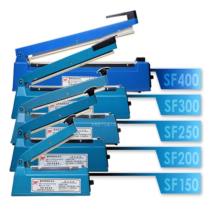 Máy dán túi dập tay vỏ thép PFS-200I hàn nhiệt nhanh, đa dạng loại túi