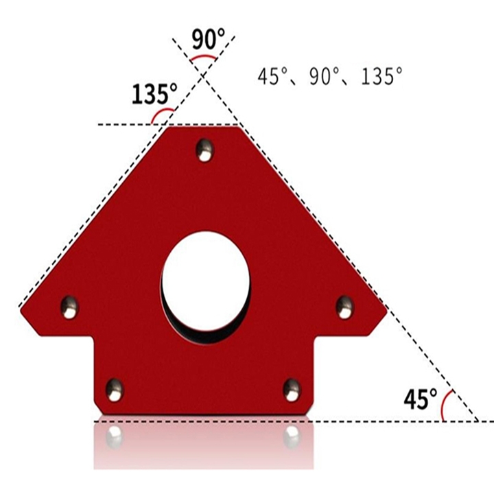 Ke góc nam châm cho thợ hàn lực hút 22kg góc 45°,90°