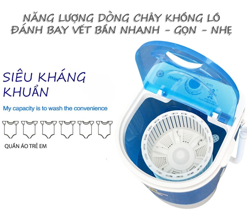 Máy giặt mini bán tự động 4.2Kg phù hợp cho gia đình và sinh viên