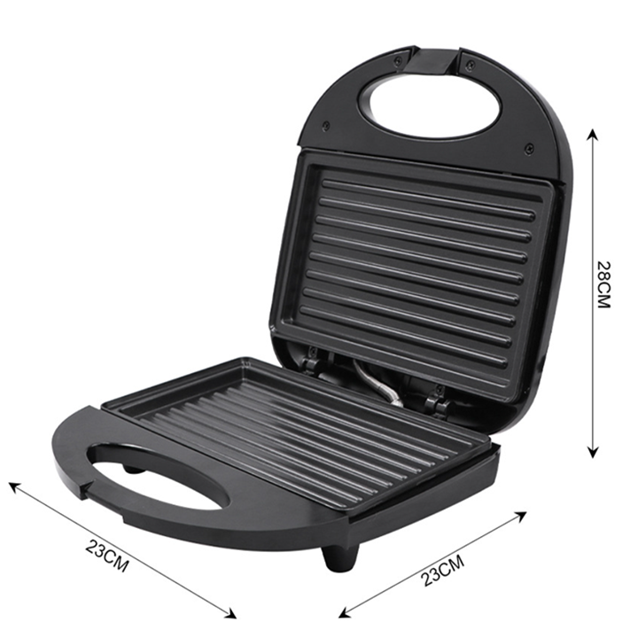 Máy kẹp nướng bánh mì HAEGER RAF 750W gia nhiệt kép, chống dính telfon siêu bền