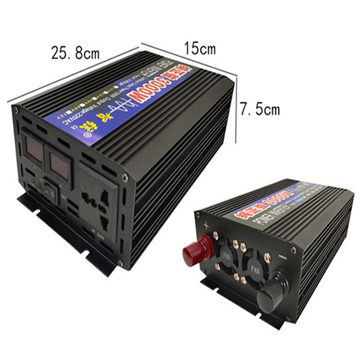 Bộ kích điện, đổi nguồn 12V lên 220V sóng sin chuẩn 3000W Inverter