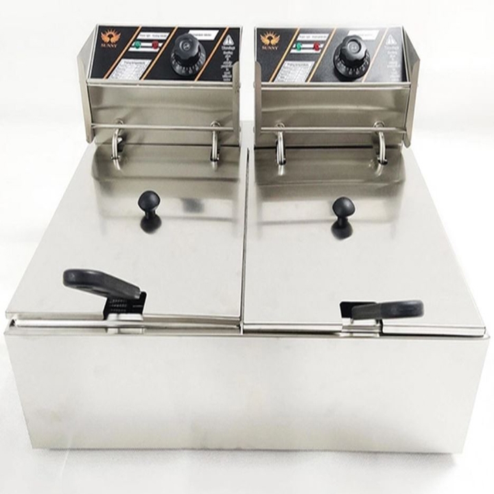 Bếp chiên nhúng điện 12L/2 ngăn điều chỉnh độc lập công suất 2500W/1 hộc