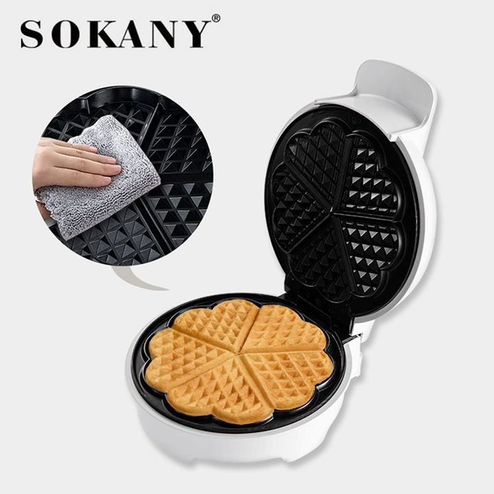 Máy làm bánh kẹp tàn ong SOKANY/1000W nướng bánh waffle gia đình