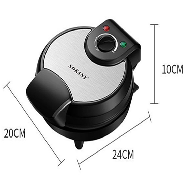 Máy làm vỏ ốc quế, máy làm ốc quế SOKANY1000W gia nhiệt kép, chống dính telfon siêu bền