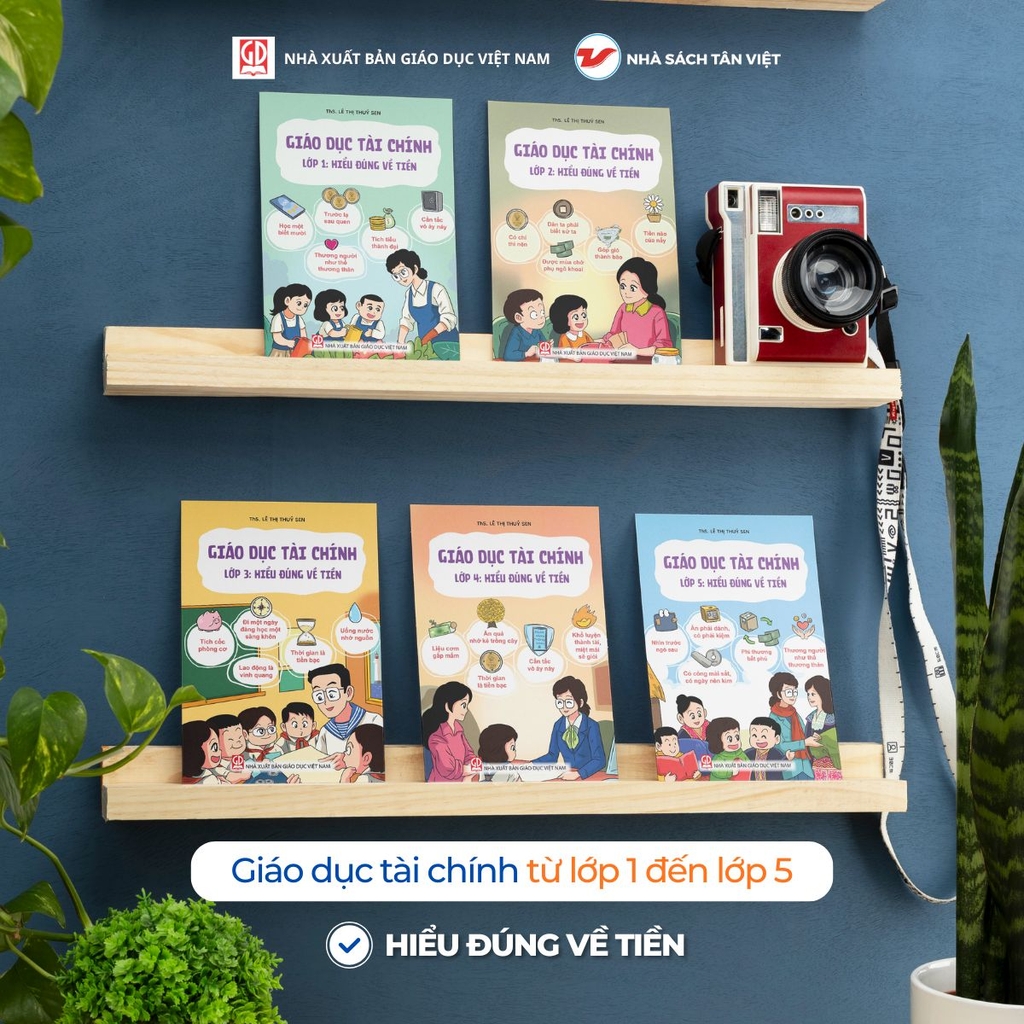 Cấp 1 Tiểu Học: Combo 5 cuốn: Giáo dục tài chính - Từ lớp 1 đến lớp 5
