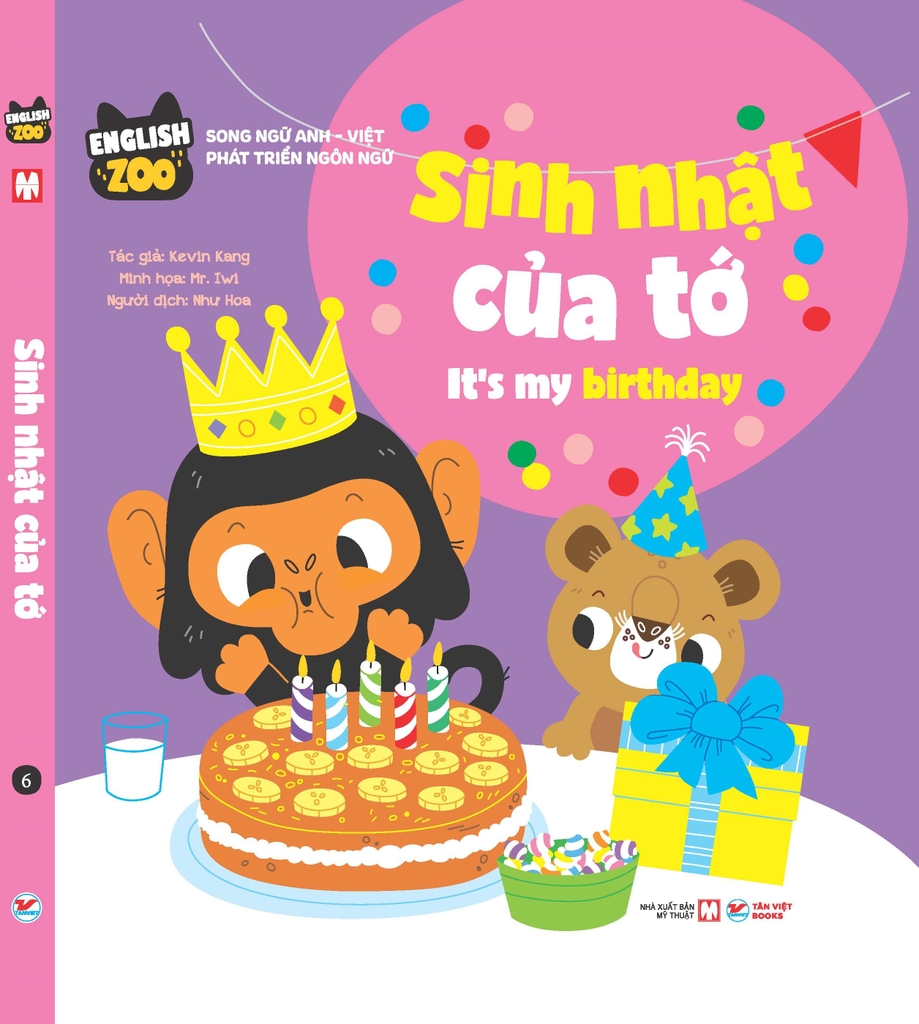 Combo 6 cuốn English Zoo 2026 - Sách tương tác song ngữ Anh Việt - Phát triển ngôn ngữ
