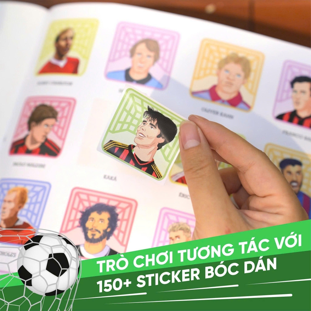 Combo 2 cuốn: Sách Dán Hình Tương Tác Về Bóng Đá - Sách HOT Mùa World Cup 2026