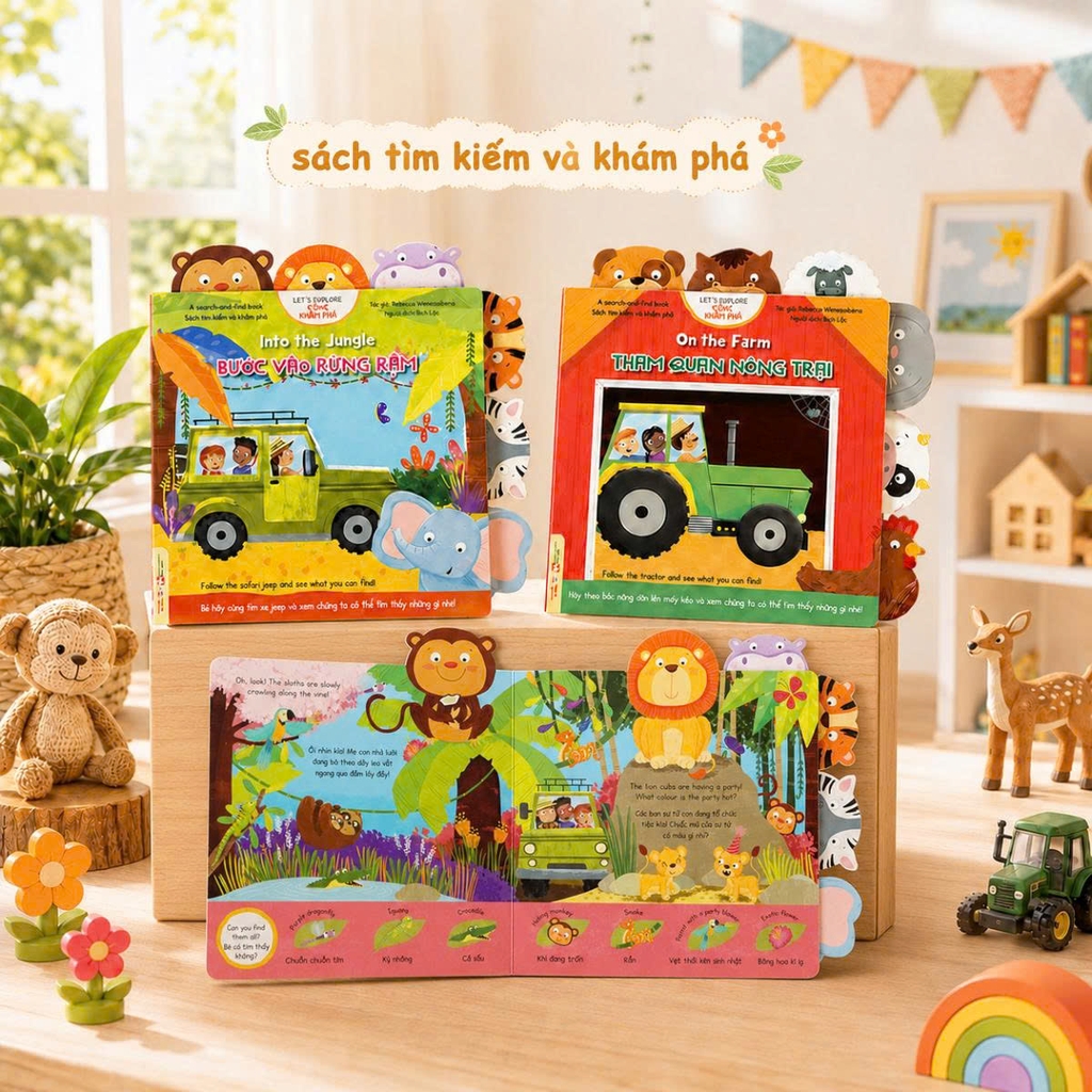 Combo 4 Cuốn: Let's Explore - Cùng Khám Phá - Sách Song Ngữ Anh - Việt  (Tái Bản)