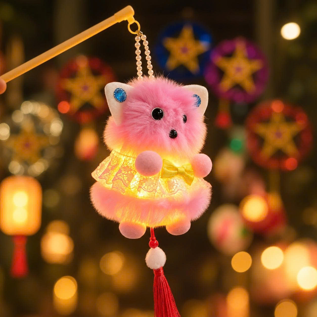 Đèn lồng trung thu hình thú bông dễ thương cho bé - Giao mẫu ngẫu nhiên