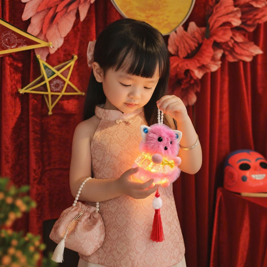 Đèn lồng trung thu hình thú bông dễ thương cho bé - Giao mẫu ngẫu nhiên