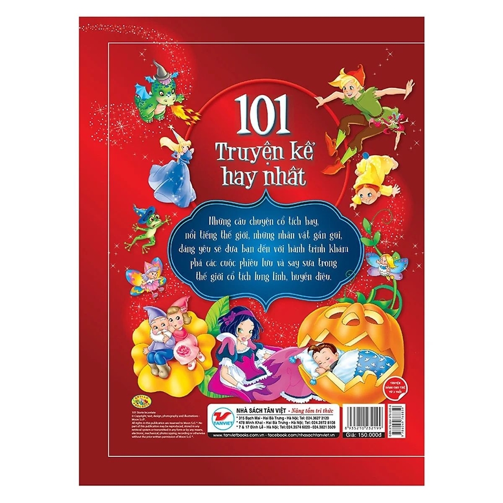 101 Truyện Kể Hay Nhất - Bộ Tủ Sách Vàng Cho Con ( Phiên Bản Bìa Mềm )