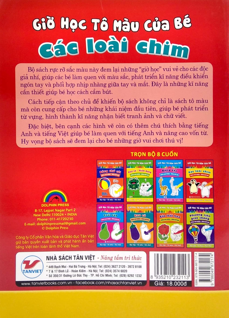 Giờ Học Tô Màu Của Bé - Các Loài Chim