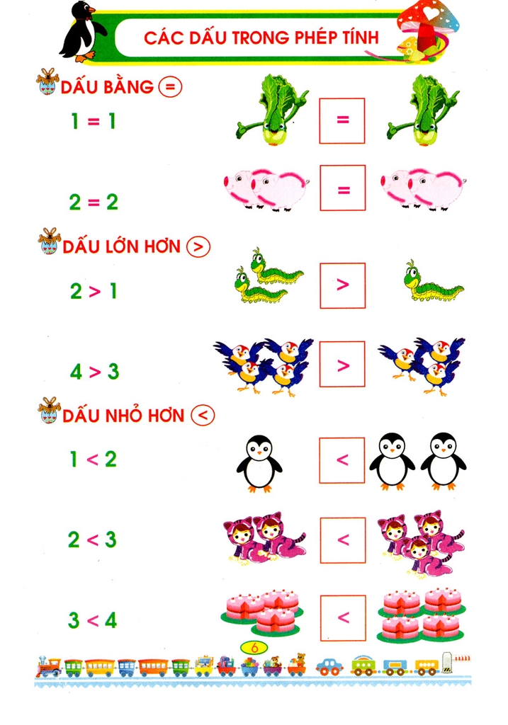 Bé Làm Quen Với Môn Toán - Bé Tô Số & So Sánh Số Lượng