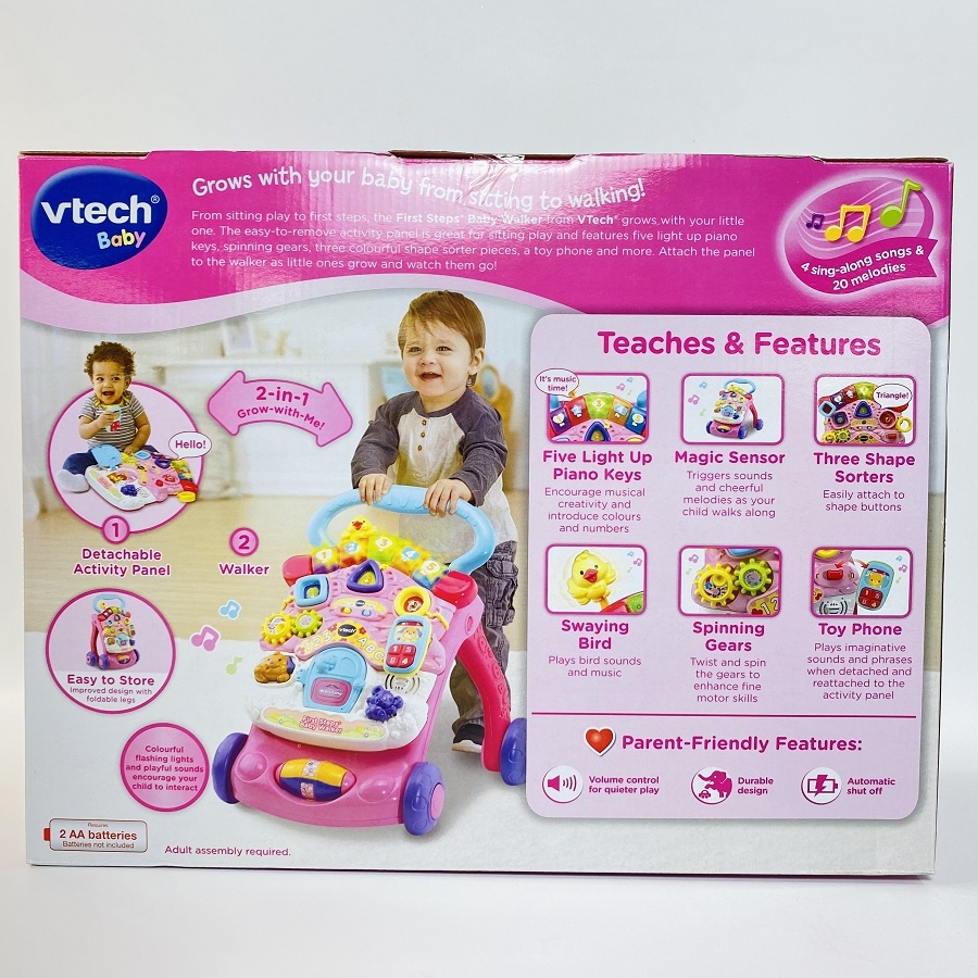 80-505653 First steps Baby walker - Xe tập đi (Hồng)