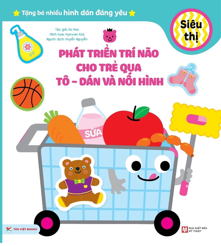 Combo 5 cuốn : Phát Triển Trí Não Qua Tô Dán Và Nối Hình ( In Đợt 2)