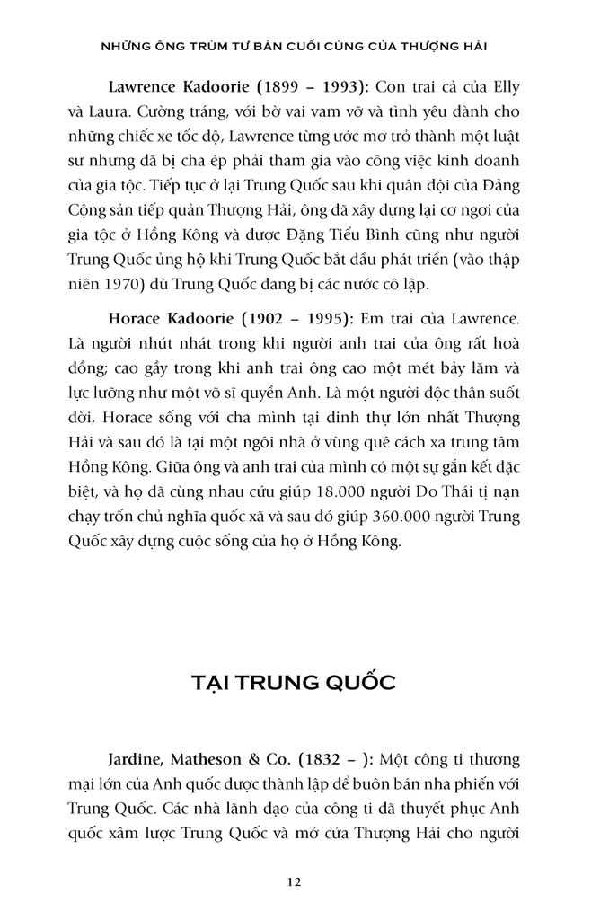 Những Ông Trùm Tư Bản Cuối Cùng Ở  Thượng Hải