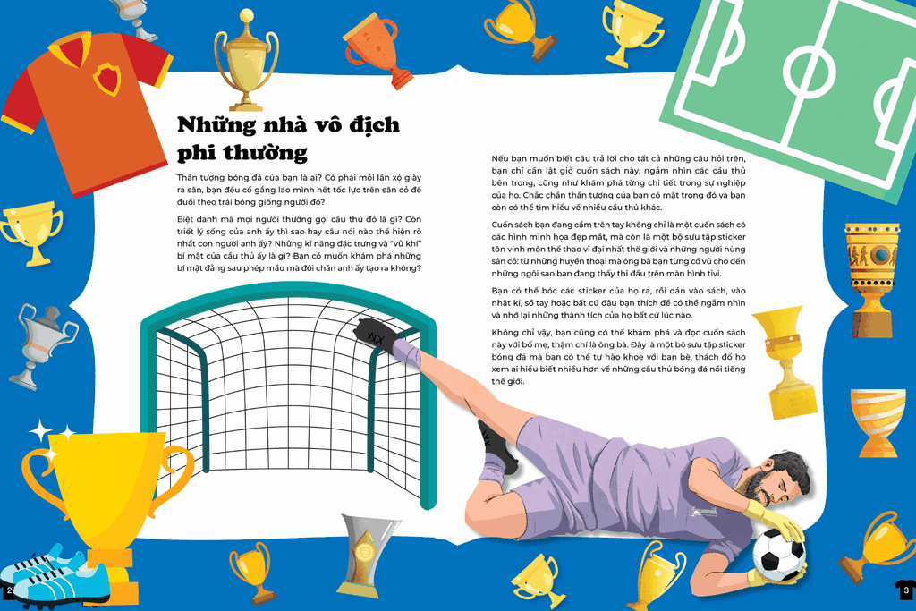 Những Cầu Thủ Bóng Đá Nổi Tiếng Thế Giới - Sách Dán Hình Tương Tác