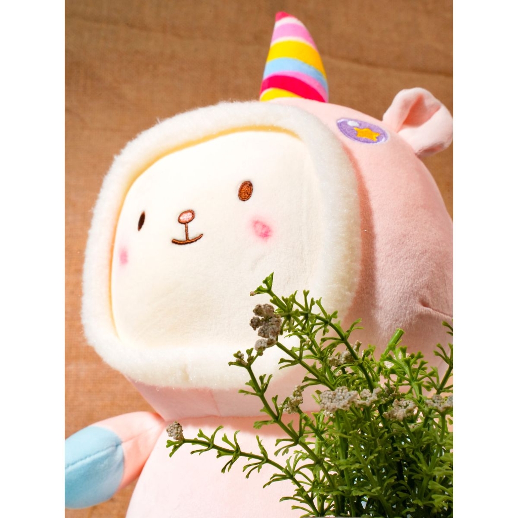 Gấu Bông Hình Con Kì Lân Màu Hồng 40cm