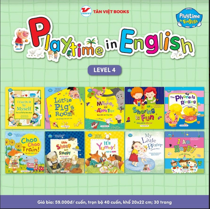Combo 10 cuốn: Playtime In English - Level 4