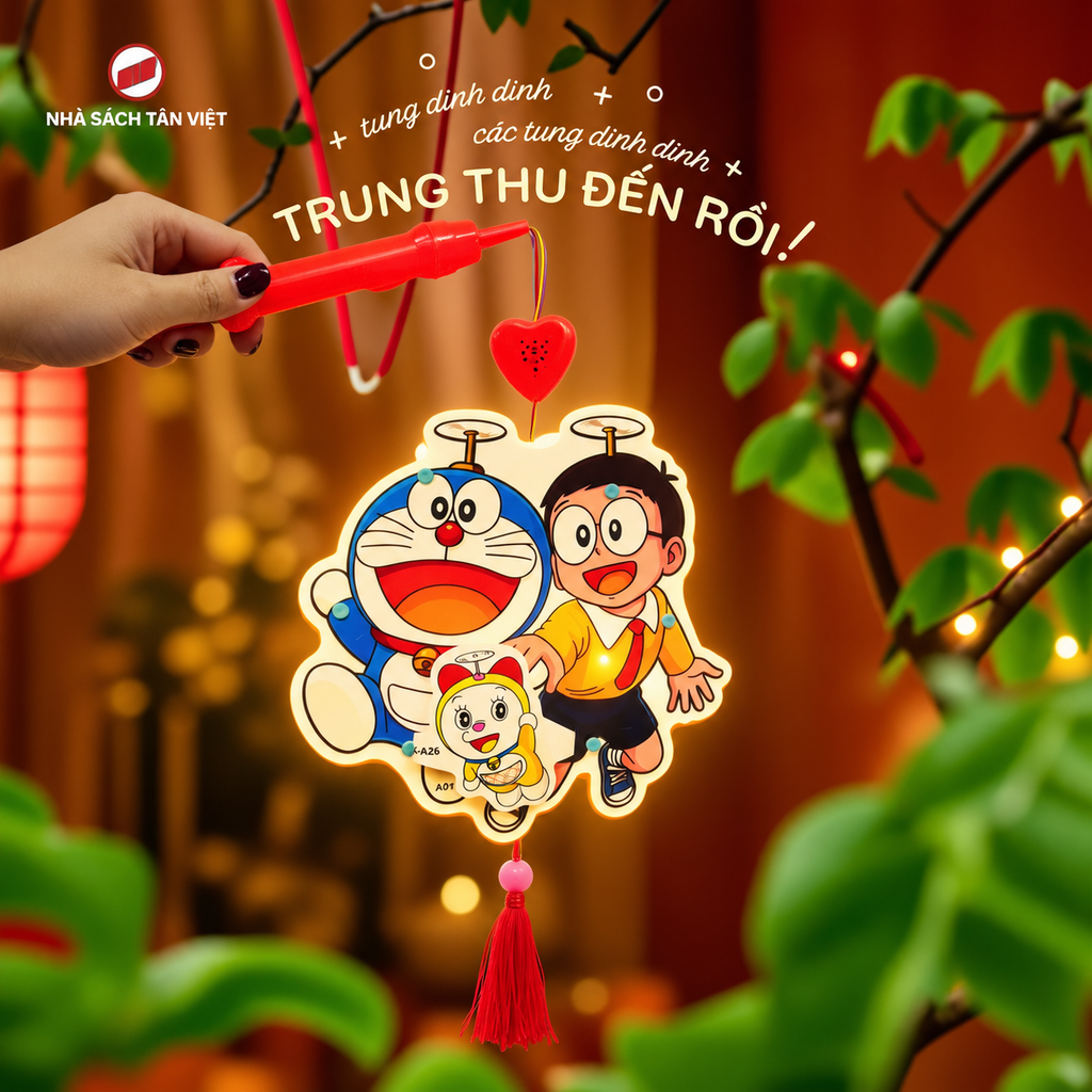 Đèn Trung Thu 2 Mảnh (A020087) - Mẫu Ngẫu Nhiên - Có Đèn Led Phát Nhạc Hot Trend 2026 Cho Bé