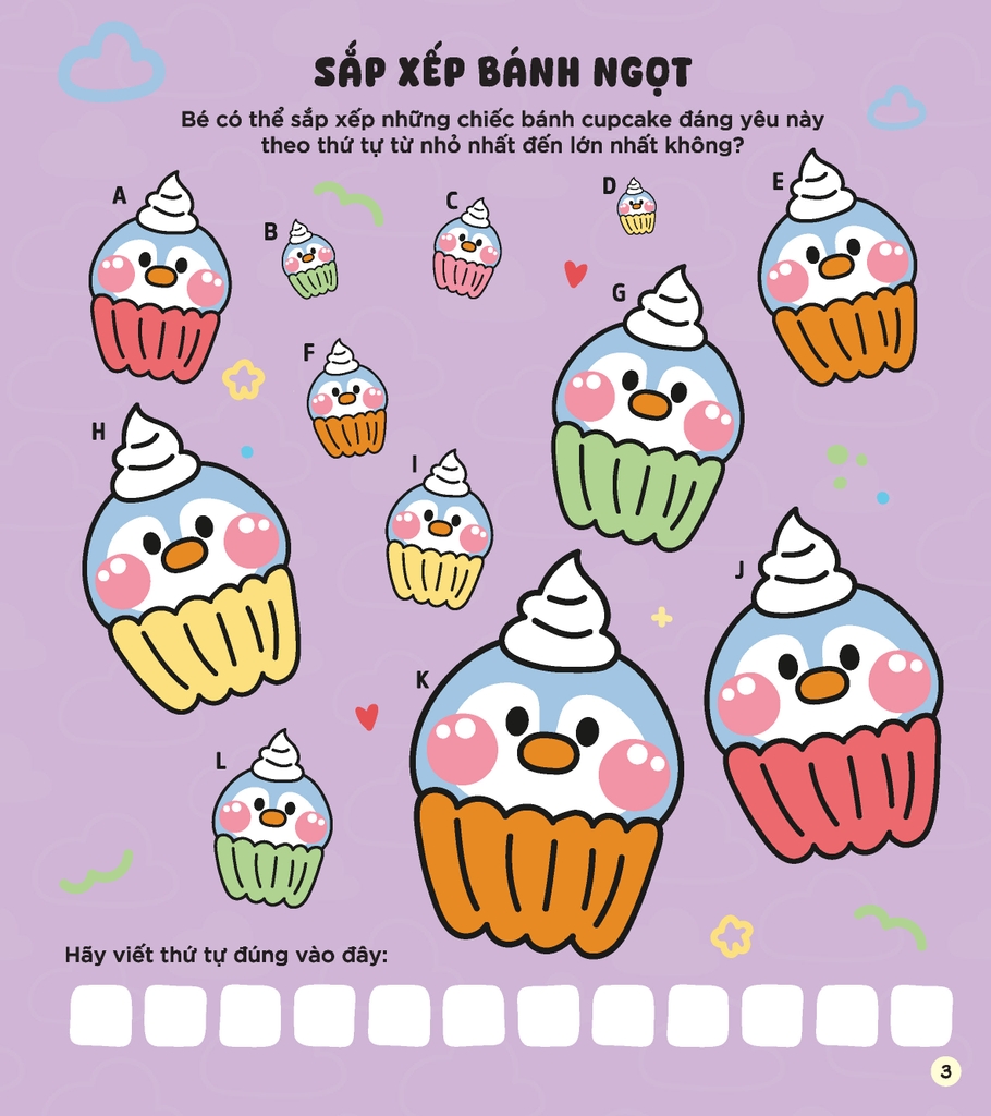 Sách Tương Tác Trà Sữa Boba: Bánh Cupcake Xinh Xắn - Phát Triển Đa Giác Quan