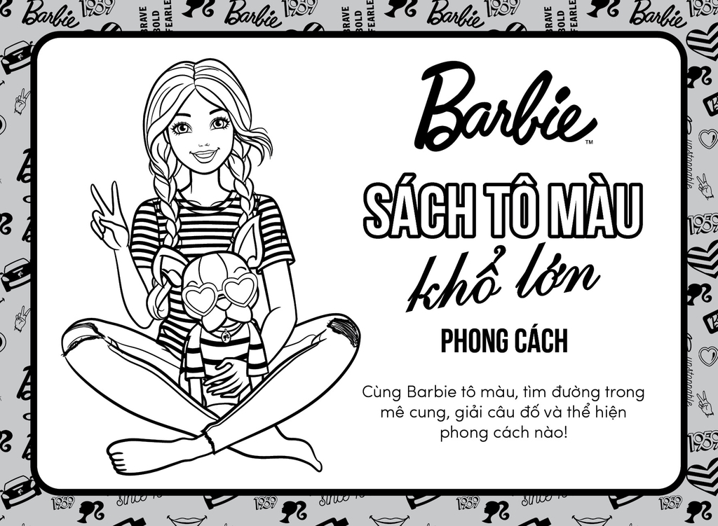 Barbie Tô Màu Khổ Lớn : Phong Cách
