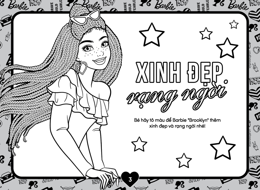 Barbie Tô Màu Khổ Lớn : Phong Cách