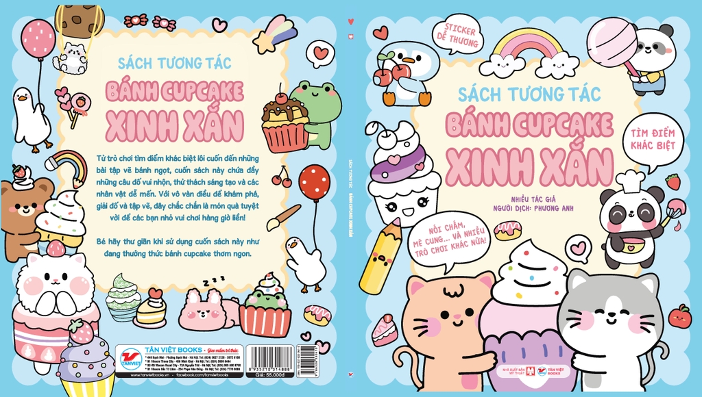 Sách Tương Tác Trà Sữa Boba: Bánh Cupcake Xinh Xắn - Phát Triển Đa Giác Quan