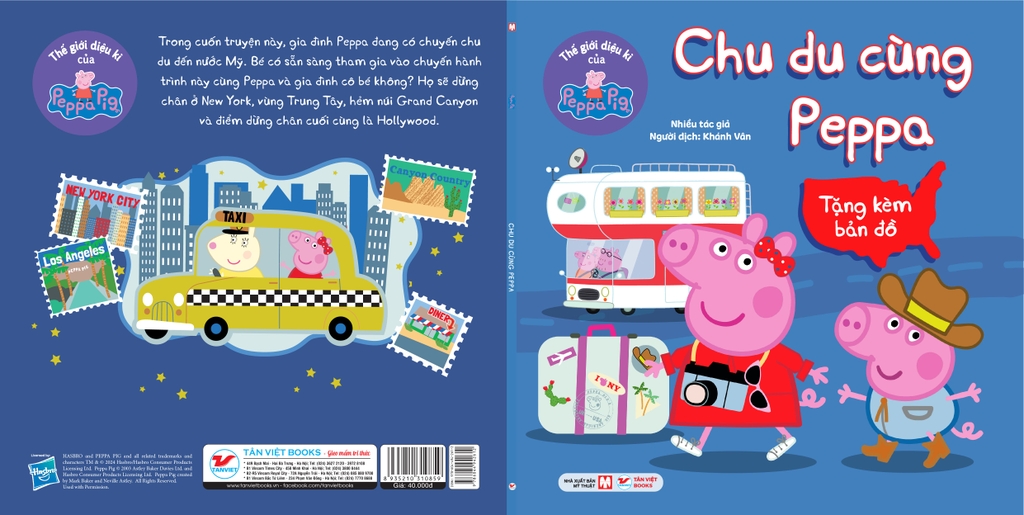 Truyện Tranh Thế giới diệu kì của Peppa Pig: Chu du cùng Peppa (tặng kèm bản đồ)