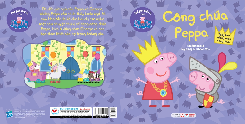 Truyện Tranh Thế giới diệu kì của Peppa Pig: Công chúa Peppa (tặng kèm vương miện công chúa)