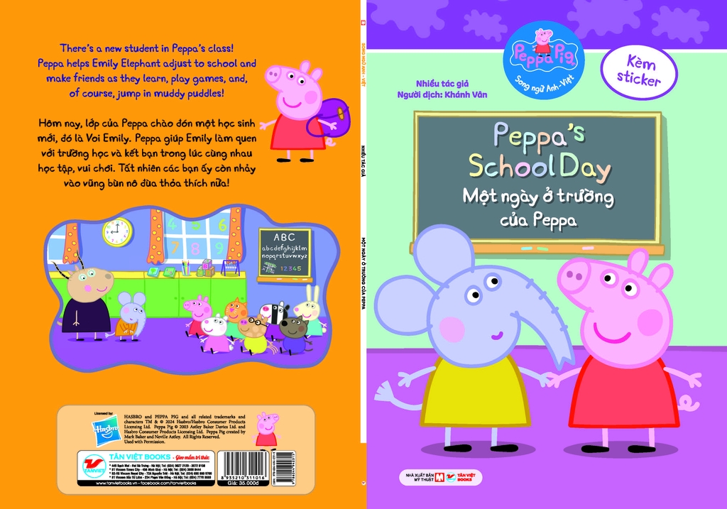 Peppa Pig - Song ngữ Anh - Việt: Cuốn 2: Peppa’s School Day - Một ngày ở trường của Peppa