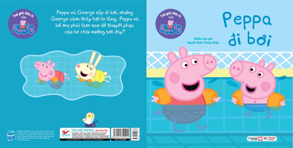 Truyện Tranh Thế giới diệu kì của Peppa Pig: Peppa đi bơi