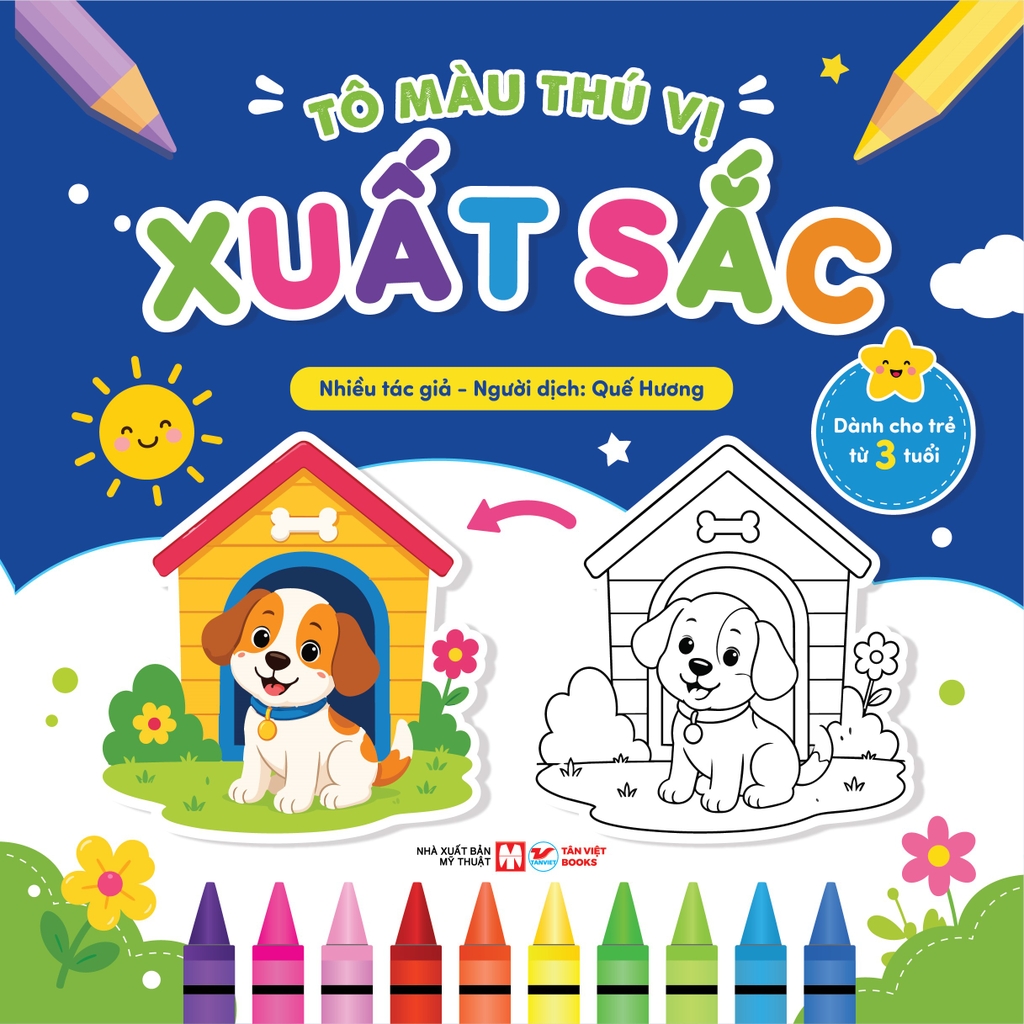 Tô Màu Thú Vị - Xuất Sắc | Sách Tô Màu Cho Trẻ Từ 3 Tuổi