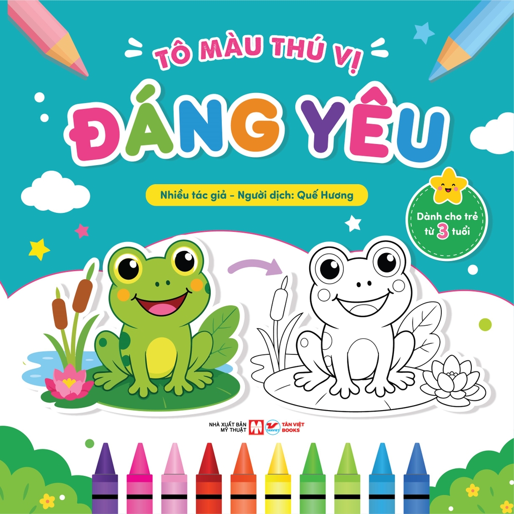 Tô Màu Thú Vị - Đáng Yêu | Sách Tô Màu Cho Trẻ Từ 3 Tuổi
