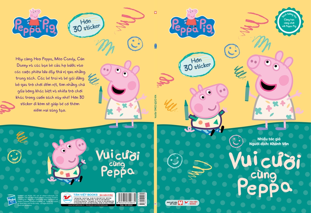 Sách tương tác - Cùng học cùng chơi với Peppa Pig: Cuốn 3 - Vui cười cùng Peppa