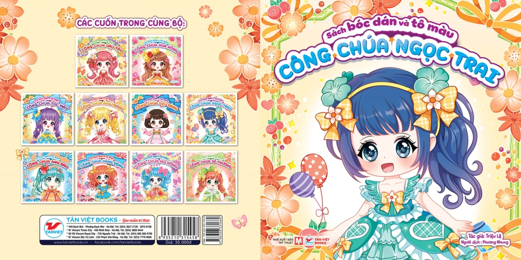 Công Chúa Ngọc Trai - Sách Bóc Dán Và Tô Màu
