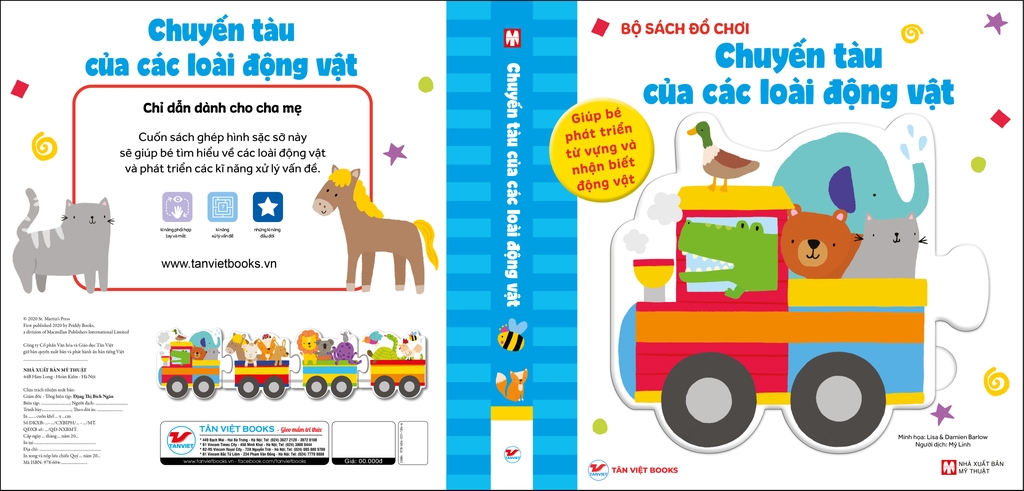 Combo 2 cuốn Bộ Sách Đồ Chơi : Chuyến xe buýt sắc màu và Chuyến tàu của các loài động vật