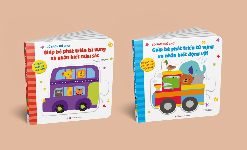 Combo 2 cuốn Bộ Sách Đồ Chơi : Chuyến xe buýt sắc màu và Chuyến tàu của các loài động vật
