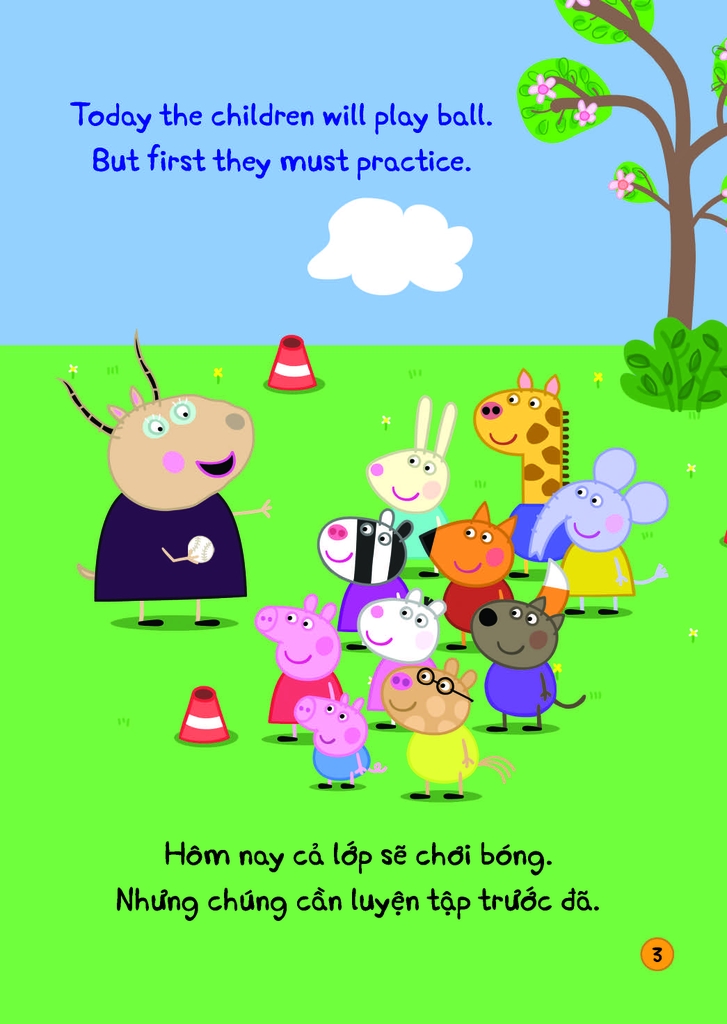 Peppa Pig - Song ngữ Anh - Việt: Cuốn 6: Play Ball!  Chơi bóng nào!