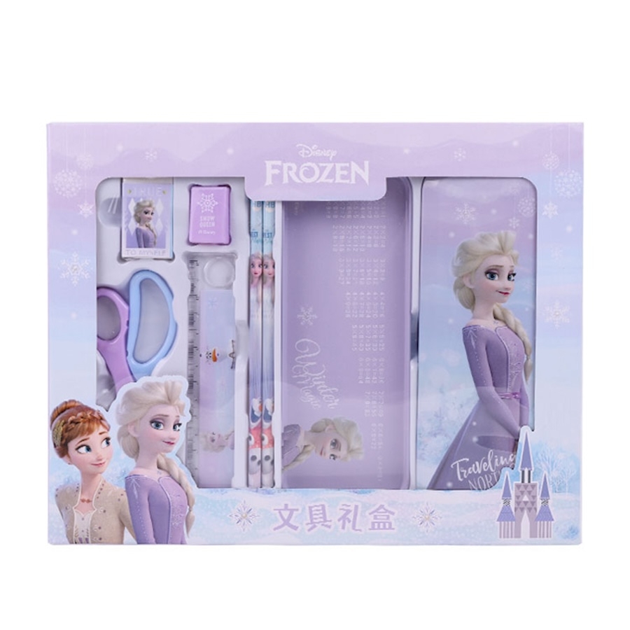 Bộ Dụng Cụ Học Tập Disney Frozen - 7 Chi Tiết - Dành Cho Học Sinh Tiểu Học - DM0011F