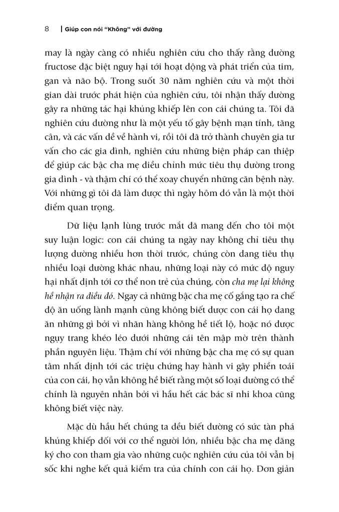 GIÚP CON NÓI “KHÔNG” VỚI ĐƯỜNG Những mối nguy hiểm tiềm ẩn của Đường gây nguy hại đến sức khỏe của con bạn và Những điều bạn có thể làm