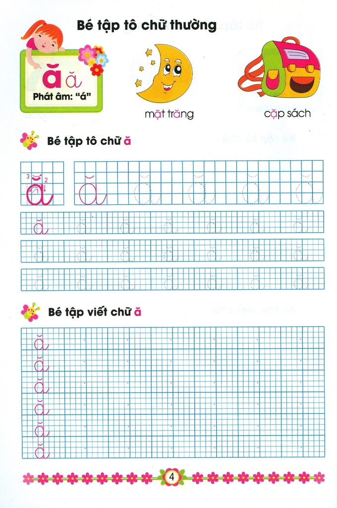 Hành Trang Cho Bé Vào Lớp 1 - Bé Tập Tô Chữ Thường