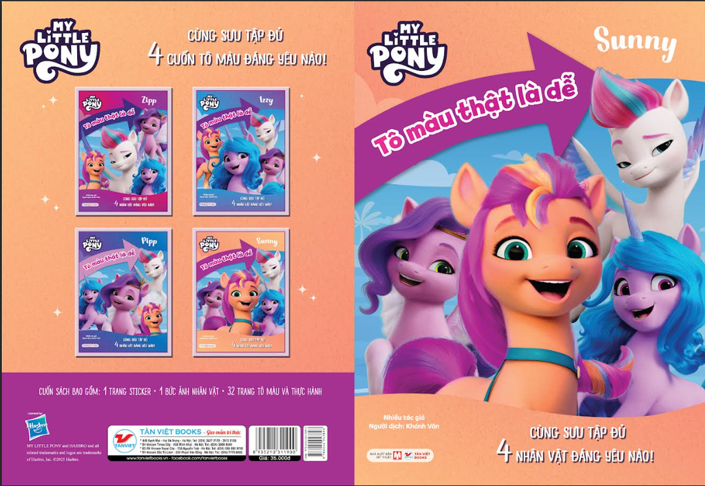 Combo 4 Cuốn : My Little Pony - Tô Màu Thật Là Dễ