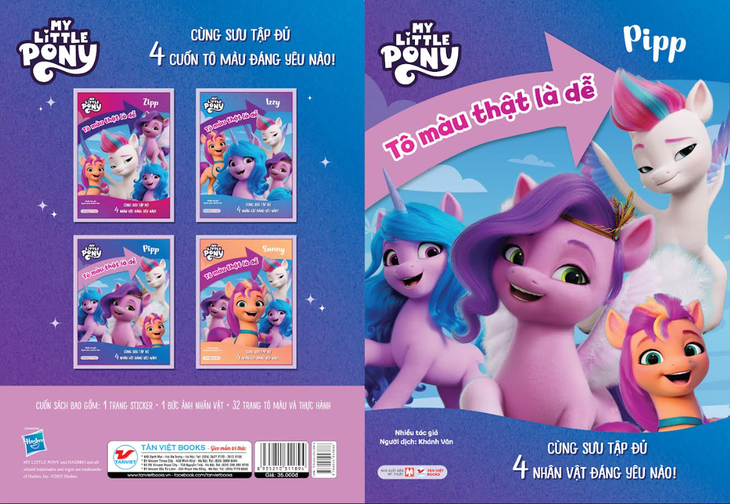 Combo 4 Cuốn : My Little Pony - Tô Màu Thật Là Dễ