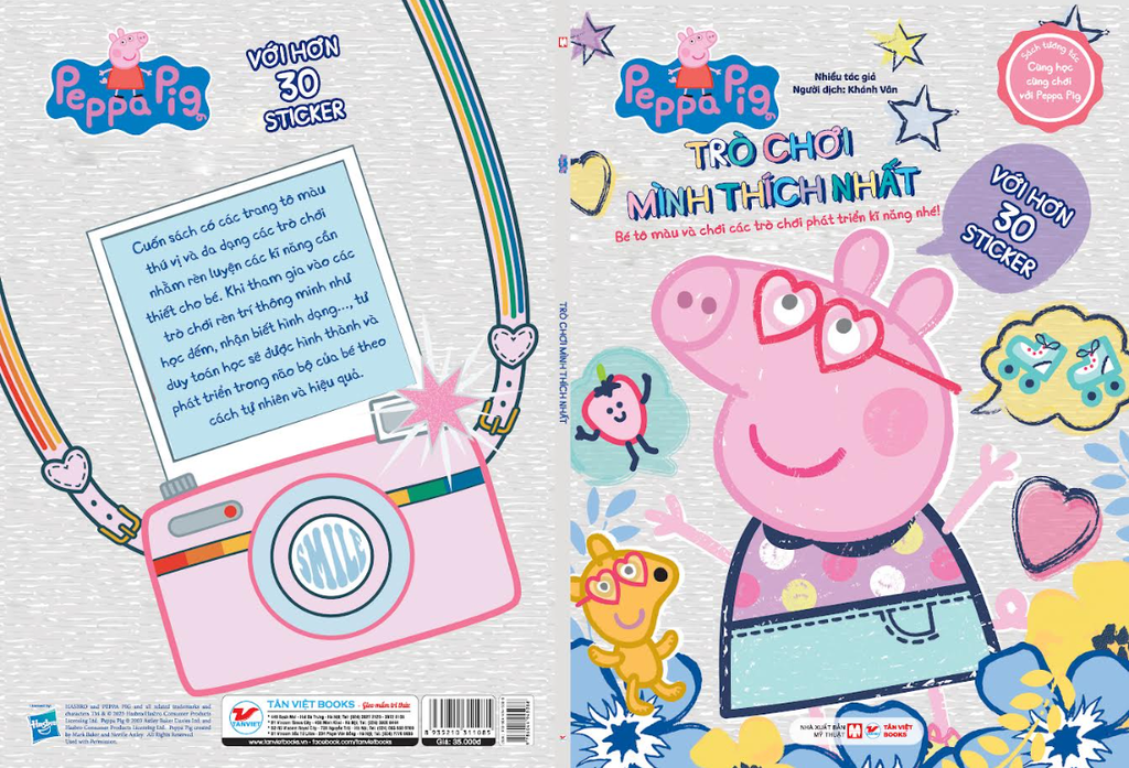 Sách tương tác - Cùng học cùng chơi với Peppa Pig Cuốn 3: Trò chơi mình thích nhất