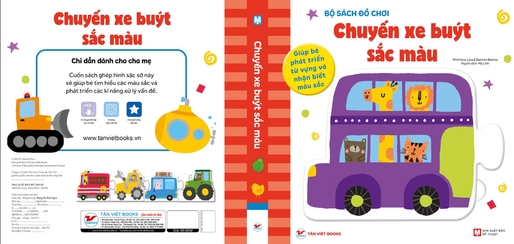 Combo 2 cuốn Bộ Sách Đồ Chơi : Chuyến xe buýt sắc màu và Chuyến tàu của các loài động vật